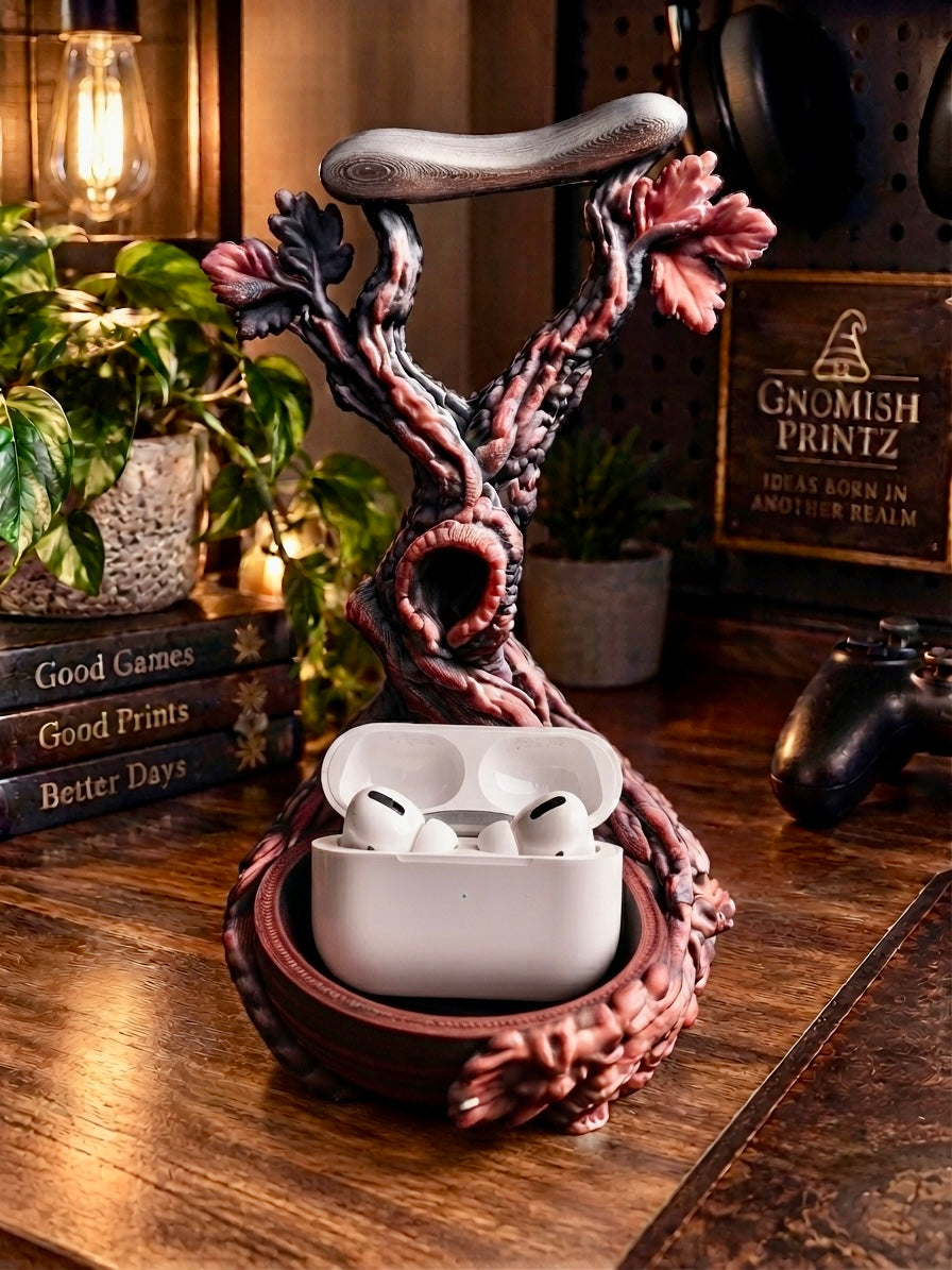 Elderroot Headphone Stand & Earbud Tray