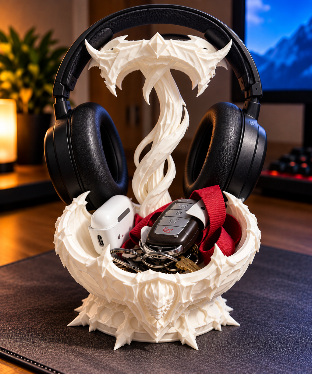 Dragon Fang Headphone Stand &amp; Desk Organizer